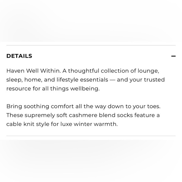 Talbots Cashmere blend cable knit socks - Picture 3 of 14